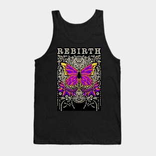 Rebirth Like Caterpillar Turns Into Butterfly Tank Top